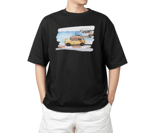 譚卓文 Mini Cooper 系列 T-Shirt J款 (黑/白)