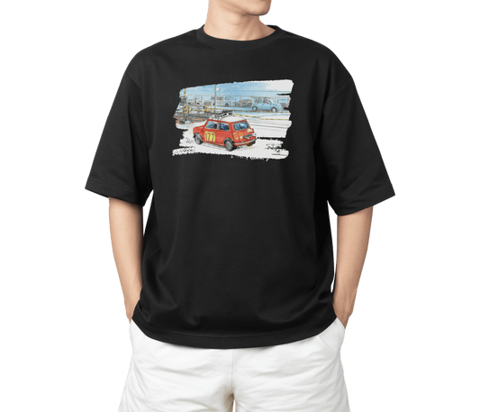 譚卓文 Mini Cooper 系列 T-Shirt L款 (黑/白)