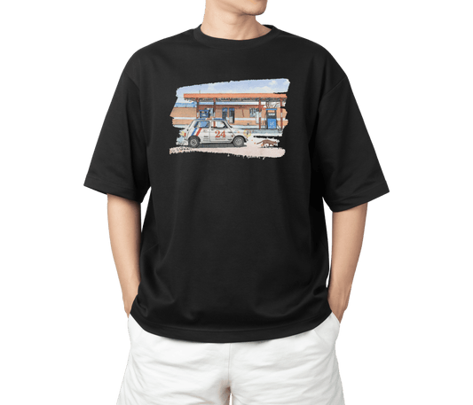 譚卓文 Mini Cooper 系列 T-Shirt C款 (黑/白)