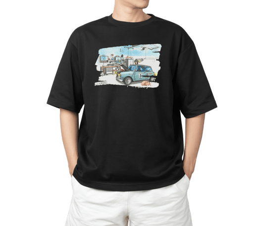 譚卓文 Mini Cooper 系列 T-Shirt E款 (黑/白)