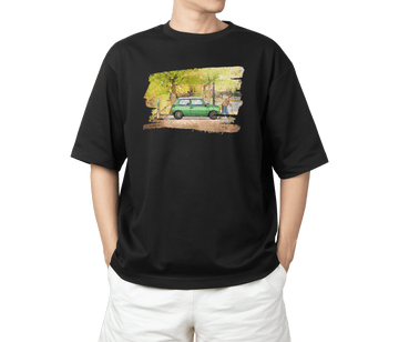 譚卓文 Mini Cooper 系列 T-Shirt F款 (黑/白)