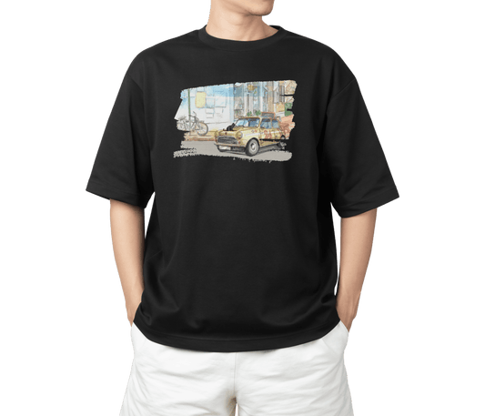 譚卓文 Mini Cooper 系列 T-Shirt H款 (黑/白)