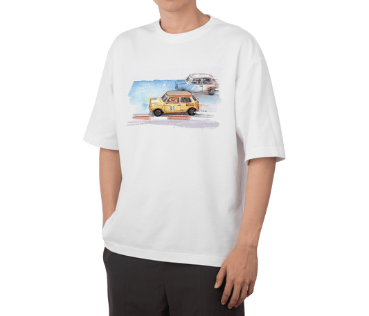 譚卓文 Mini Cooper 系列 T-Shirt J款 (黑/白)