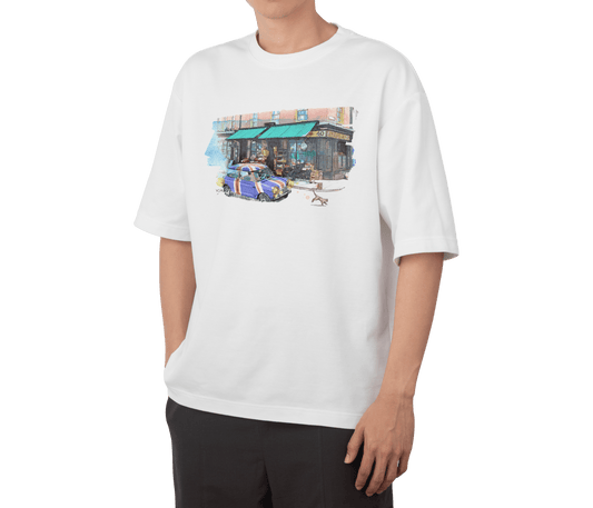 譚卓文 Mini Cooper 系列 T-Shirt D款 (黑/白)