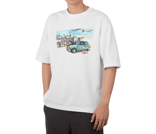 譚卓文 Mini Cooper 系列 T-Shirt E款 (黑/白)