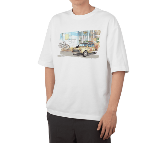 譚卓文 Mini Cooper 系列 T-Shirt H款 (黑/白)